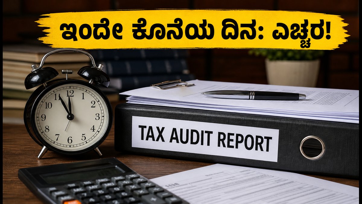 ಇಂದೇ ಕೊನೆಯ ದಿನ: ಟ್ಯಾಕ್ಸ್ ಆಡಿಟ್ ರಿಪೋರ್ಟ್ ಸಲ್ಲಿಕೆಯಲ್ಲಿ ತಾಂತ್ರಿಕ ದೋಷಗಳಾಗದಂತೆ ಎಚ್ಚರ ವಹಿಸಿ!