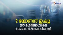 2 തവണ ബോണസ് ഷെയര്‍; ഈ മള്‍ട്ടിബാഗര്‍ ഓഹരിയിലെ 1 ലക്ഷം 10.68 കോടിയായി; നോക്കുന്നോ?