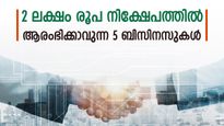 തുടങ്ങാം സംരംഭം; 2 ലക്ഷം രൂപയുടെ നിക്ഷേപത്തിൽ ആരംഭിക്കാവുന്ന 5 ബിസിനസ് ആശയങ്ങൾ; നോക്കുന്നോ