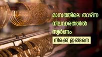 വീണ്ടും ഇടിവ്; മാസത്തിലെ താഴ്ന്ന നിലവാരത്തിലെത്തി സ്വര്‍ണം; വാങ്ങാന്‍ പറ്റിയ അവസരമോ?