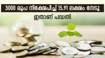 3000 രൂപ നിക്ഷേപിച്ച് 15.91 ലക്ഷം നേടാം, ഒപ്പം നികുതി ഇളവുകളും, ഇതാണ് ജനപ്രിയ പദ്ധതി