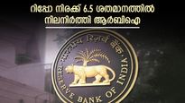 ആശ്വാസം, റിപ്പോ നിരക്ക് 6.5 ശതമാനത്തിൽ തന്നെ, ഇത്തവണയും മാറ്റമില്ലാതെ നിലനിർത്താൻ ആർബിഐ തീരുമാനം
