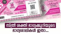 40 രൂപക്ക് 75 ലക്ഷമാണ് ഒന്നാം സമ്മാനം: സ്ത്രീ ശക്തി ഭാ​ഗ്യക്കുറിയുടെ ഭാ​ഗ്യശാലികൾ ഇതാ... റിസൾട്ട് അറിയാം....