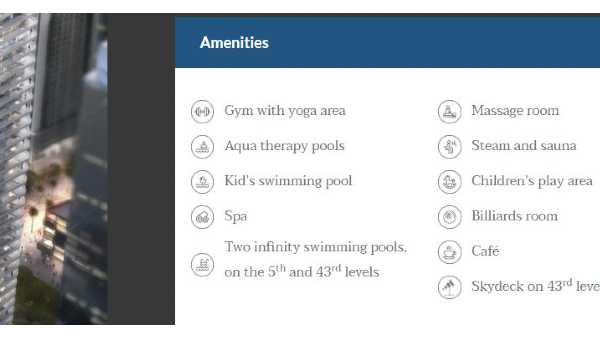 ആഡംബര സൗകര്യങ്ങള്‍