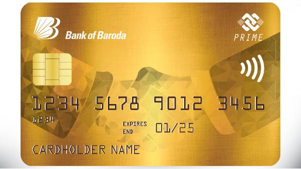 5. ബാങ്ക് ഓഫ് ബറോഡ പ്രൈം ക്രെഡിറ്റ് കാര്‍ഡ്