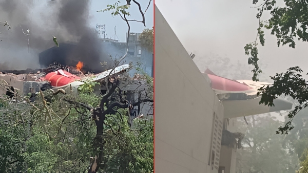 അഹമ്മദാബാദിൽ എയർ ഇന്ത്യ വിമാനം ഒരു തീ​ഗോളമായി: ഇതോടെ ഇന്ന് എയർലൈൻ ഓഹരികൾ കുത്തനെ ഇടിഞ്ഞു
