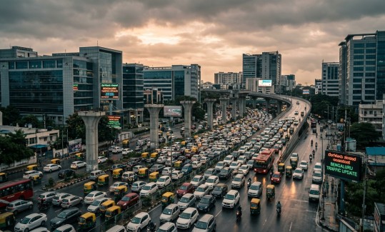 ഗതാഗത കുരുക്കിൽ ശ്വാസം മുട്ടി ബെംഗളൂരു, കാരണം ഇതാണ്