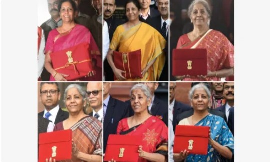 ധനമന്ത്രി നിർമ്മല സീതാരാമന്‍റെ ബജറ്റ് ദിന സാരികൾ