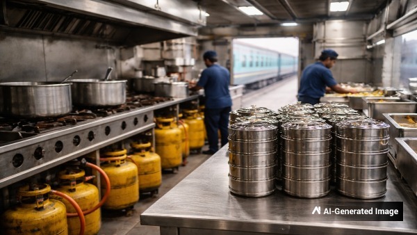 എല്‍പിജി ക്ഷാമം: ട്രെയിനുകളില്‍ ഭക്ഷണ വിതരണം നിര്‍ത്താന്‍ ഐആര്‍സിടിസി