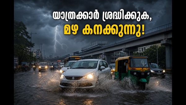 ബംഗളൂരു മഴ മുന്നറിയിപ്പ്: യാത്രക്കാർ ശ്രദ്ധിക്കുക