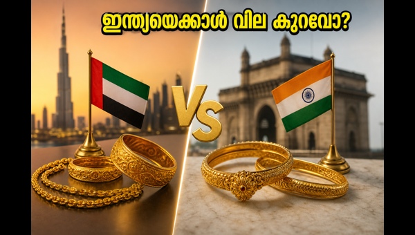 ദുബായ് സ്വർണ്ണവില: ഇന്ത്യയെക്കാൾ വലിയ ലാഭം!