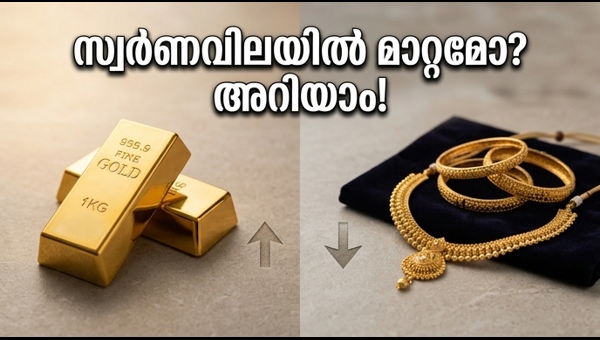 സ്വർണവില: ഇന്നത്തെ നിരക്കുകൾ അറിയാൻ ക്ലിക്ക് ചെയ്യൂ
