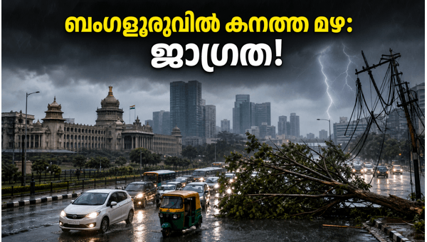 ബംഗളൂരു മഴ: ജൂൺ 5 വരെ യെല്ലോ അലർട്ട്