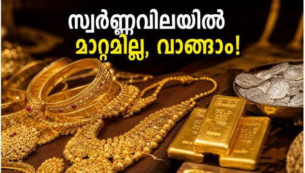 സ്വർണ്ണവിലയിൽ മാറ്റമില്ല; വാങ്ങാൻ പറ്റിയ സമയം