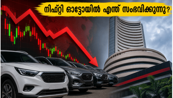 നിഫ്റ്റി ഓട്ടോയിൽ വിൽപന സമ്മർദ്ദം: നിക്ഷേപകർ ജാഗ്രതയിൽ