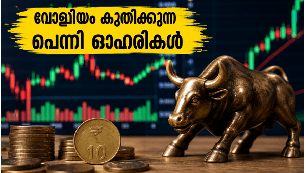 വോളിയം കുതിക്കുന്ന പെന്നി ഓഹരികൾ ശ്രദ്ധിക്കൂ വോളിയം കുതിക്കുന്ന പെന്നി ഓഹരികൾ ശ്രദ്ധിക്കൂ