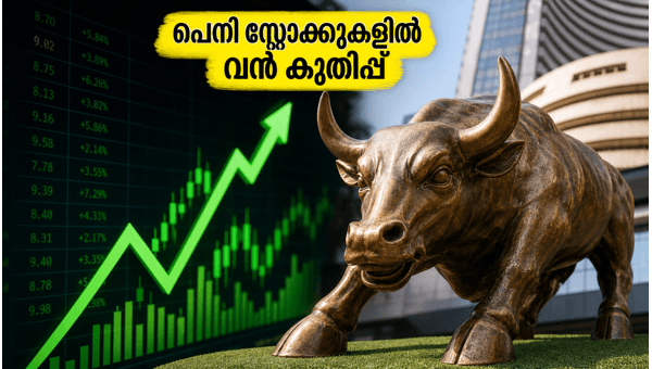 പത്ത് രൂപയിൽ താഴെയുള്ള പെനി സ്റ്റോക്കുകളിൽ വൻ കുതിപ്പ് പത്ത് രൂപയിൽ താഴെയുള്ള പെനി സ്റ്റോക്കുകളിൽ വൻ കുതിപ്പ്