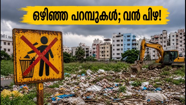 ഒഴിഞ്ഞ പറമ്പുകൾ വൃത്തിയാക്കിയില്ലെങ്കിൽ വൻ പിഴ