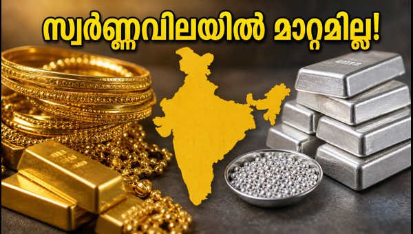 സ്വർണ്ണവിലയിൽ മാറ്റമില്ല; ഇന്നത്തെ നിരക്കുകൾ അറിയാം സ്വർണ്ണവിലയിൽ മാറ്റമില്ല; ഇന്നത്തെ നിരക്കുകൾ അറിയാം