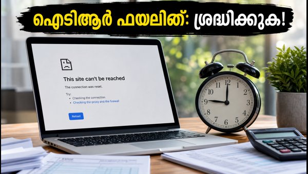 ആദായനികുതി റിട്ടേൺ: പോർട്ടൽ തകരാറും ശ്രദ്ധിക്കേണ്ട കാര്യങ്ങളും