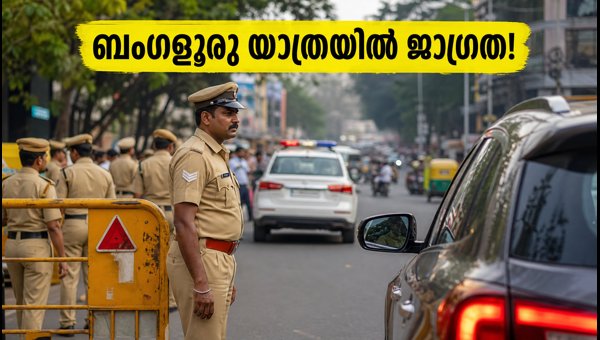 ബംഗളൂരു സിബിഡിയിൽ കനത്ത ഗതാഗതക്കുരുക്ക്; ജാഗ്രത പാലിക്കുക