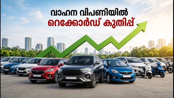 വാഹന വിപണിയിൽ റെക്കോർഡ് വിൽപ്പന: ജൂലൈ കണക്കുകൾ
