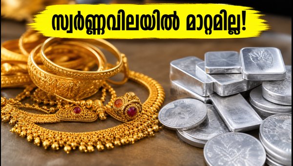 സ്വർണ്ണവിലയിൽ മാറ്റമില്ല; ഇന്നത്തെ നിരക്കുകൾ അറിയാം സ്വർണ്ണവിലയിൽ മാറ്റമില്ല; ഇന്നത്തെ നിരക്കുകൾ അറിയാം