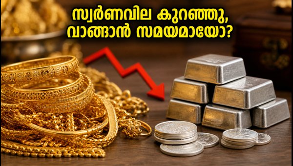 സ്വർണവിലയിൽ നേരിയ കുറവ്; ഇന്ന് വാങ്ങാൻ അവസരം സ്വർണവിലയിൽ നേരിയ കുറവ്; ഇന്ന് വാങ്ങാൻ അവസരം