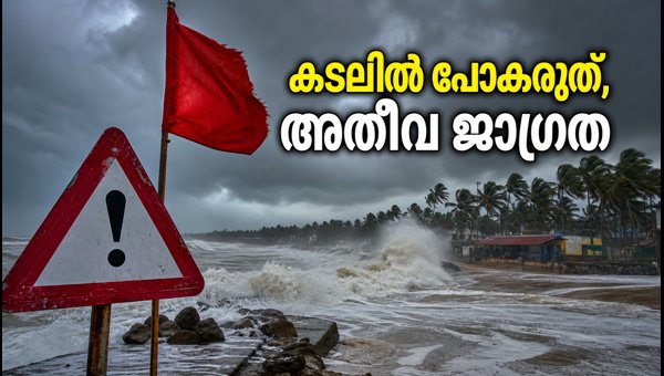 കേരളതീരത്ത് കള്ളക്കടൽ റെഡ് അലർട്ട്: അതീവ ജാഗ്രത കേരളതീരത്ത് കള്ളക്കടൽ റെഡ് അലർട്ട്: അതീവ ജാഗ്രത