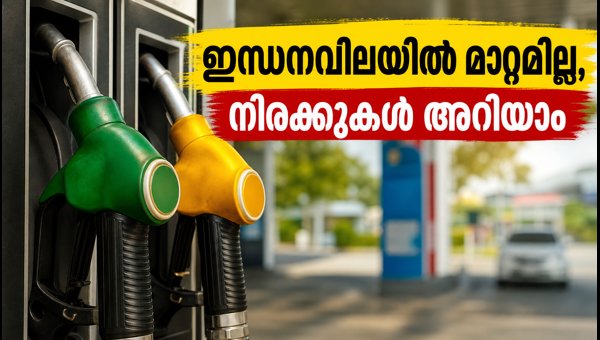 ഇന്ധനവിലയിൽ മാറ്റമില്ല; ഇന്നത്തെ നിരക്കുകൾ അറിയാം ഇന്ധനവിലയിൽ മാറ്റമില്ല; ഇന്നത്തെ നിരക്കുകൾ അറിയാം