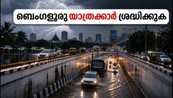 ബെംഗളൂരുവിൽ കനത്ത മഴ; യാത്രക്കാർ ശ്രദ്ധിക്കുക ബെംഗളൂരുവിൽ കനത്ത മഴ; യാത്രക്കാർ ശ്രദ്ധിക്കുക