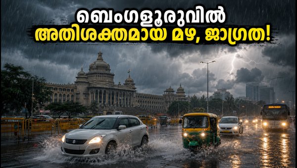 ബെംഗളൂരുവിൽ അതിശക്തമായ മഴയ്ക്ക് സാധ്യത, ജാഗ്രത പാലിക്കൂ ബെംഗളൂരുവിൽ അതിശക്തമായ മഴയ്ക്ക് സാധ്യത, ജാഗ്രത പാലിക്കൂ