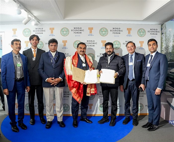 ತೆಲಂಗಾಣ ಮುಖ್ಯಮಂತ್ರಿ ರೇವಂತ್ ರೆಡ್ಡಿ ಭೇಟಿ ಮಾಡಿದ ಗೌತಮ್ ಅದಾನಿ