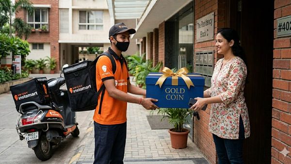 அட்சய திருதியை தங்கம் விற்பனை : பால், மளிகை பொருட்கள் போல ஆர்டர் பண்ண 20 நிமிஷத்துல தங்கம் டெலிவரி!!