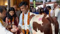 பிரிட்டன் வீட்டில் ‘கோ’ பூஜை செய்த ரிஷி சுனக்.. பிரதமராக வேண்டுதலா? 