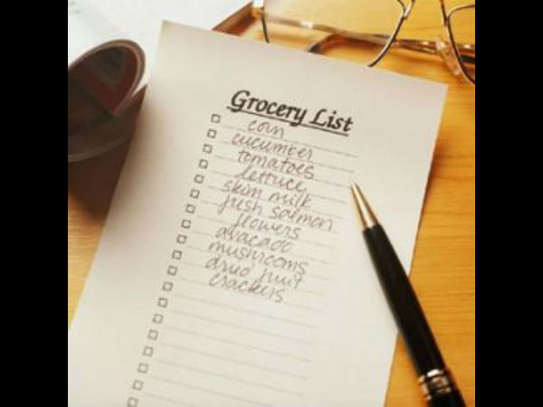 வாங்க வேண்டிய பொருட்களை பட்டியலிடுங்கள் 