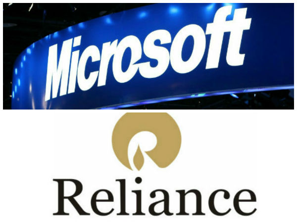 ரிலையன்ஸ் - மைக்ரோசாப்ட்