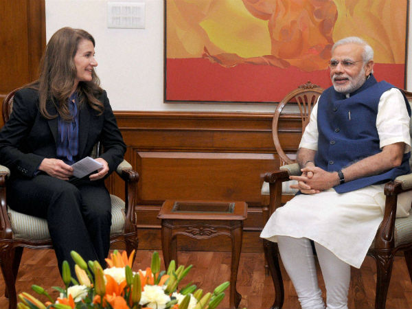 மோடி- மெலின்டா கேட்ஸ்