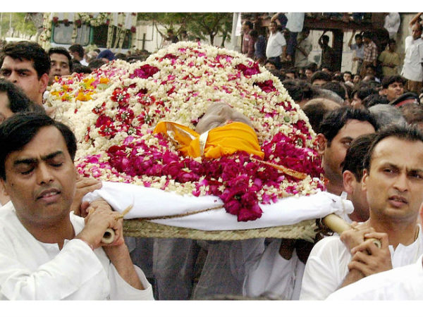 திருபாய் அம்பானியின் மறைவு