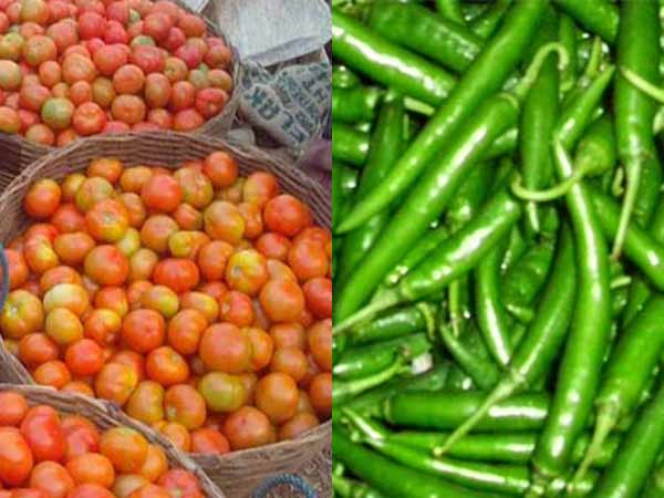 தக்காளி பச்சைமிளகாய் 