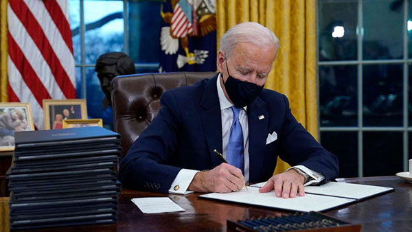 பைடனுக்கு பாரட்டு 