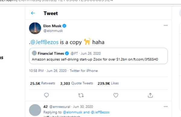 ஜெப் பிசோஸ் காப்பிக் கேட் 