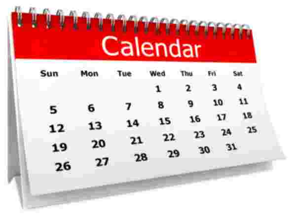 அடுத்த வார காலண்டர் – டேட்டாக்கள் 