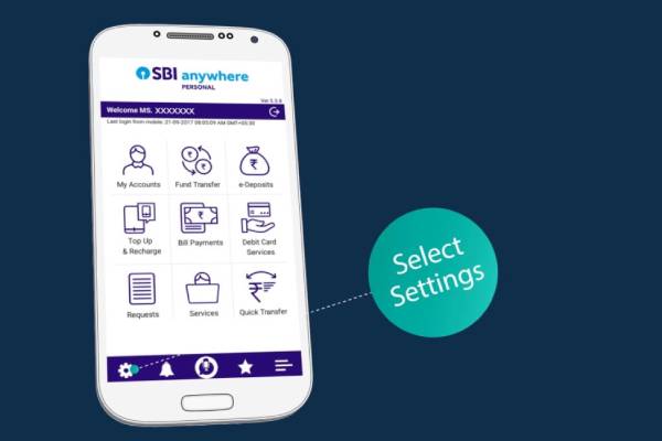 எஸ்பிஐ எனிவேர் ஆப்-ல் எப்படி?