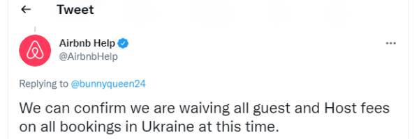 கட்டணம் ரத்து - ஏர்பிஎன்பி