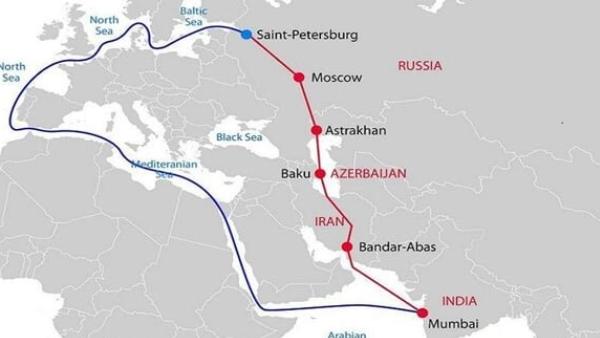 INSTC வழித்தடம். 