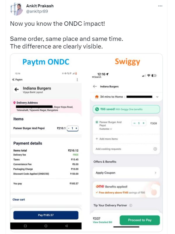 ONDC: சோமேட்டோ, ஸ்விக்கி-ஐ வறுத்தெடுக்கும் மக்கள்.. கல கல டீவீட்.. மோடி அரசு செய்த புரட்சி..! 