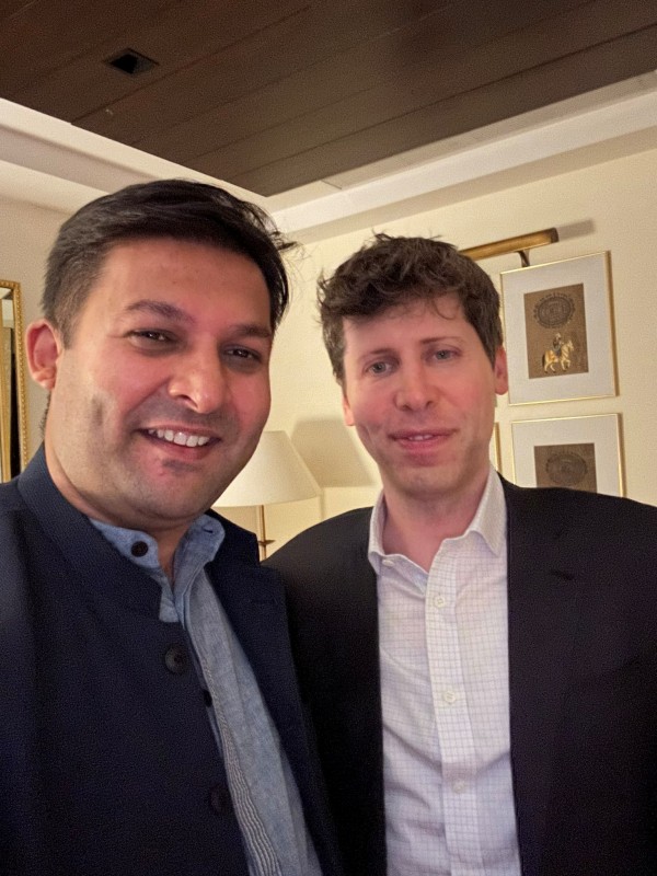 ChatGPT சாம் ஆல்ட்மேன் என்னுடைய ரூம்மேட்.. இந்திய CEO வெளியிட்ட கலக்கல் போட்டோ..! 