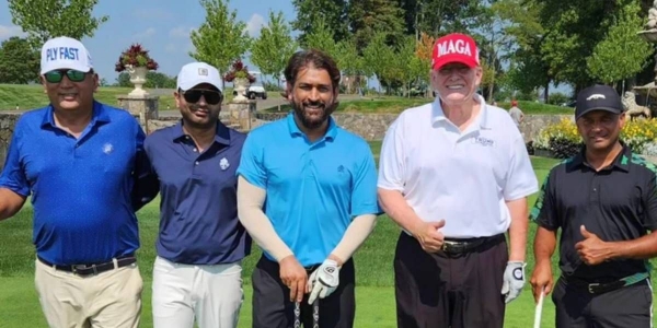 டொனால்டு டிரம்ப் உடன் ​கோல்ஃப் விளையாடும் MS Dhoni.. செம வீடியோ.. மிஸ் பண்ணிடாதீங்க..!! 