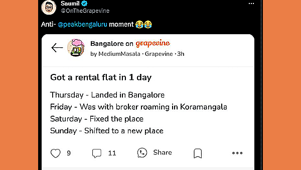 சொன்னா நம்ப மாட்டீங்க.. பெங்களூரில் ஒரே நாளில் வீடு கிடைத்தது.. இண்டர்நெட்-ஐ தெறிக்க விட்ட இளைஞன்..!